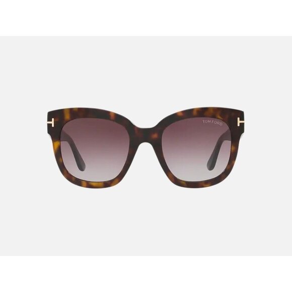 Tom Ford Beatrix-02 TF613 52H Brown Tortoise Womens Sunglasses Made In Italy - Picture 1 of 11
